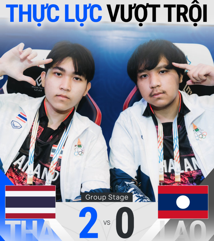 Chiến thắng đầu tiên của các chàng trai Việt Nam ở SEA Games 33 2 thai lan thang truoc lao sea games 33 lien quan